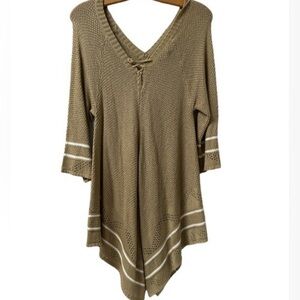 New Directions Petite Woman’s‎ sweater 100% acrylic Blouse Peasant Top (916)